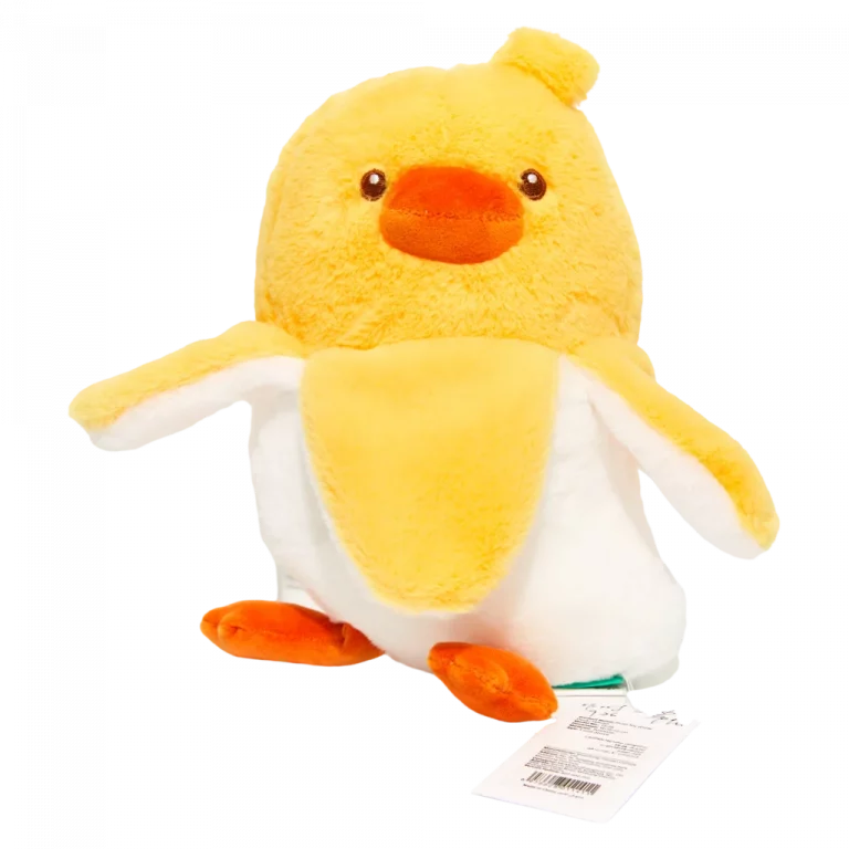 MUMUSO Plüschtier Ente aus Polyester, ca. 25 cm (Gelb) – weiches Kinderspielzeug als niedliches Kuscheltier Ente.