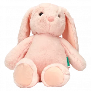 MUMUSO Plüschtier Hase, rosa, 30 cm – weiches Kuscheltier Hase für Kinder als liebevolles Geschenk.