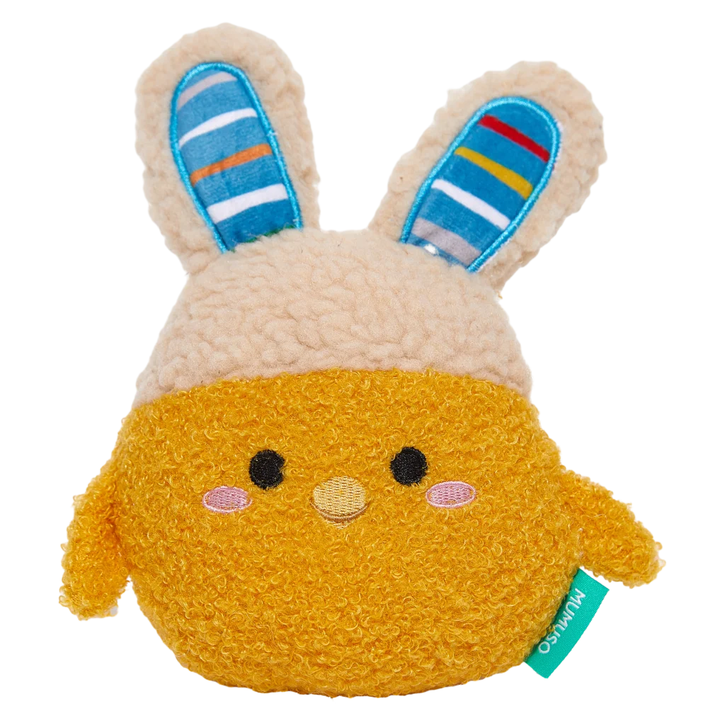 mumuso_plueschtier_haustiere_kaninchen_gelb.webp MUMUSO Plüschtier für Haustiere, gelb, Kaninchen – weiches Hundespielzeug für spielende Hunde und Katzen.