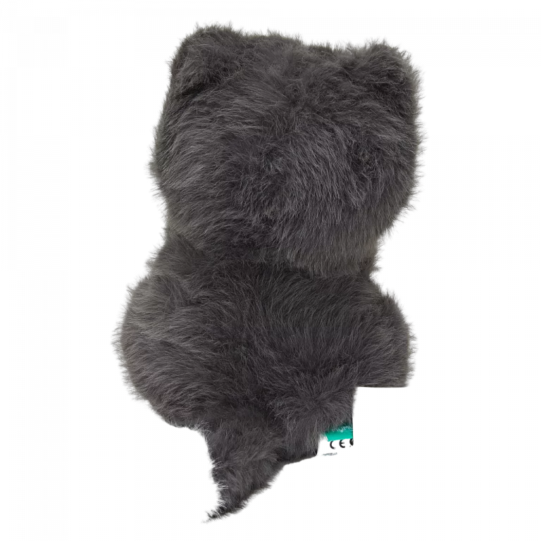 MUMUSO Plüschtier Katze, 28 cm, aus Polyester (Braun) – weiches Kuscheltier für Kinder und perfekte Geschenkidee.