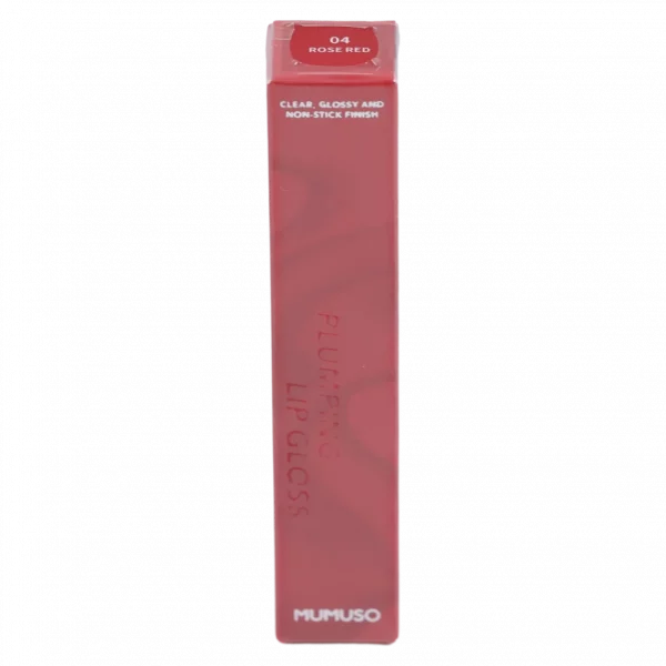 MUMUSO Plumping Lip Gloss mit Glanzeffekt, 17 g (Rose Red) – Lip Gloss für volle Lippen und gepflegtes Lippen Make-up.