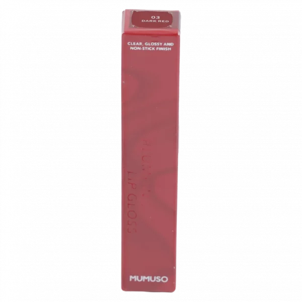 MUMUSO Plumping Lipgloss mit glänzendem Finish, 17 g in Dunkelrot – Lipgloss für vollere Lippen und strahlenden Look.