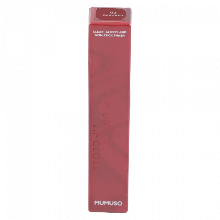 MUMUSO Plumping Lipgloss mit glänzendem Finish, 17 g in Dunkelrot – Lipgloss für vollere Lippen und strahlenden Look.