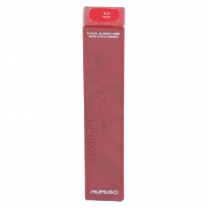 MUMUSO Lipgloss mit Glanzfinish, 17 ml (Rot) – aufpolsternder Lipgloss für volle und gepflegte Lippen im Alltag.