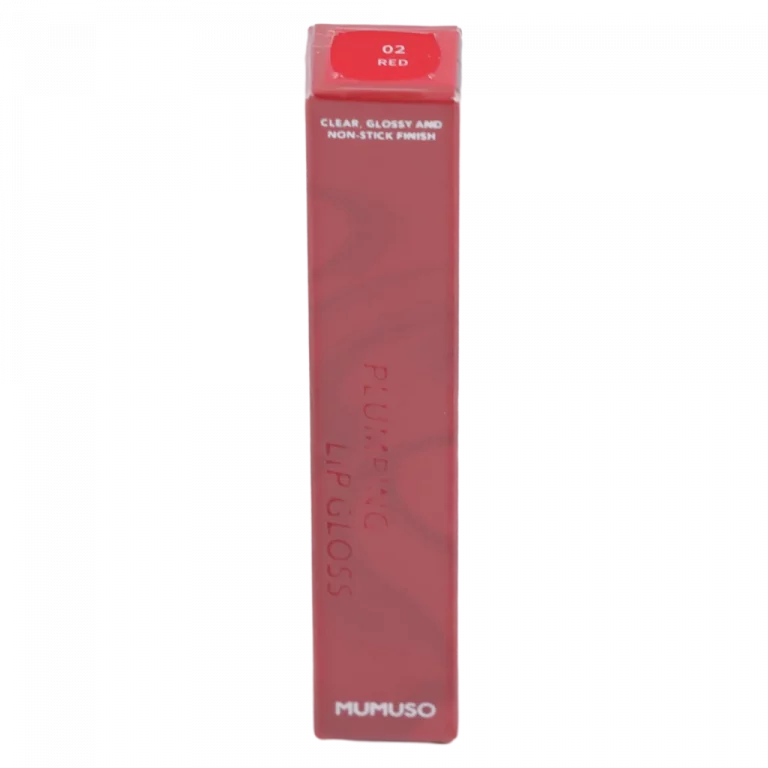 MUMUSO Lipgloss mit Glanzfinish, 17 ml (Rot) – aufpolsternder Lipgloss für volle und gepflegte Lippen im Alltag.