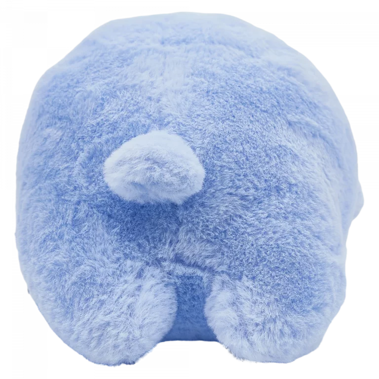 MUMUSO Plüschtier Pinguin aus Kaninchenfell-Imitat, 22 cm (Grau) – weiches Kuscheltier Kinder Geschenkidee.