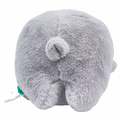 MUMUSO Plüschtier Pinguin aus Kaninchenfell-Imitat, 22 cm (Grau) – weiches Kuscheltier Kinder Geschenkidee.