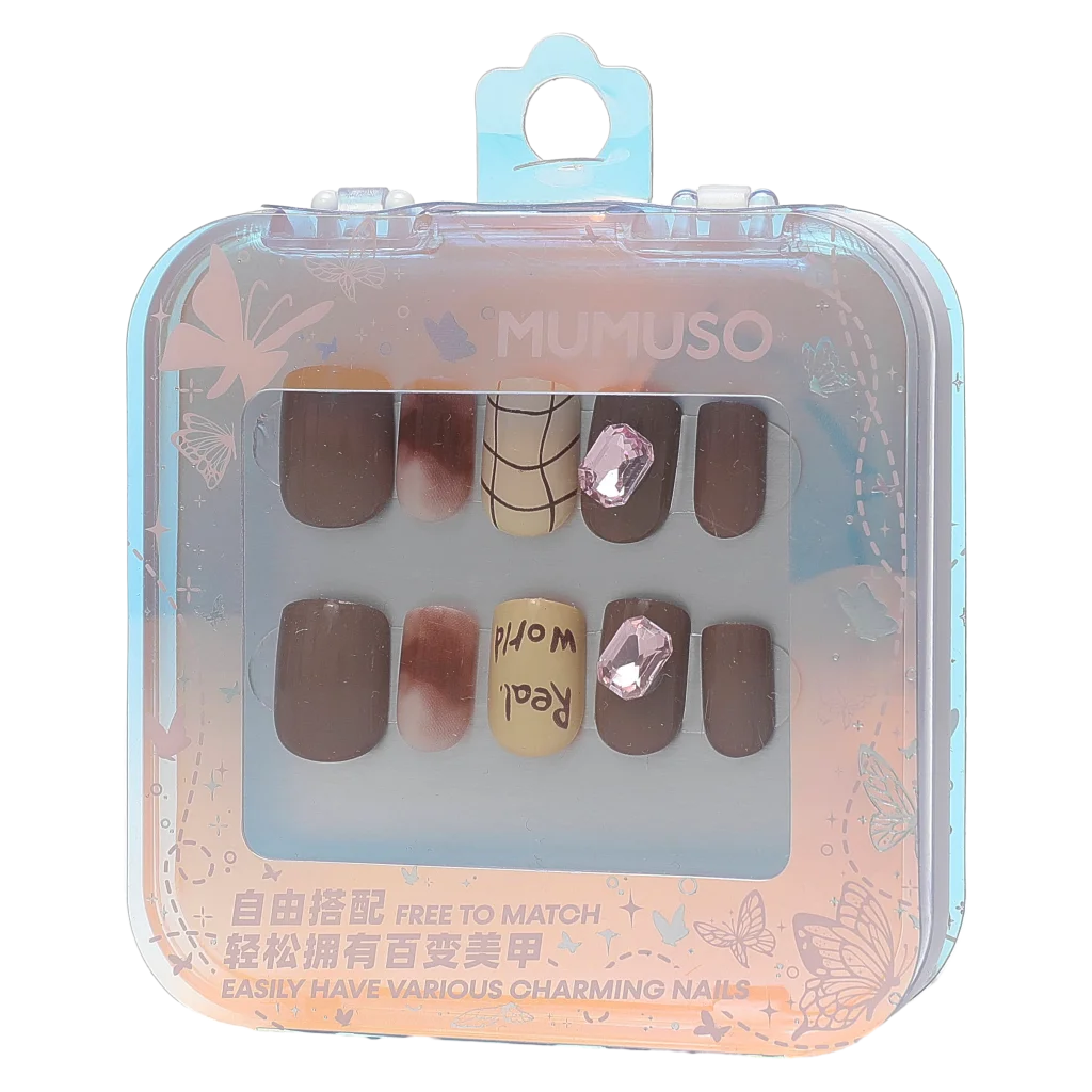 mumuso_press-on-naegel_zum_aufkleben_silky-chocolate_braun_beige.webp MUMUSO Press-On Nägel zum Aufkleben mit Silky Chocolate, braun/beige, Nagelsticker für schnelle Nagelverschönerung zuhause.