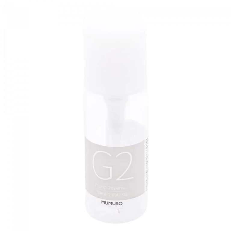 MUMUSO Pump Dispenser, 50 ml (Weiß) – praktische Kosmetikflasche mit Pumpverschluss für Gesichtswasser und Lotionen.