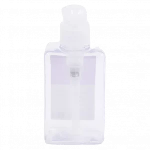 MUMUSO Pumpflasche 150 ml transparent – nachfüllbare Kosmetikflasche für Lotion, Shampoo oder Duschgel, vielseitig verwendbar.