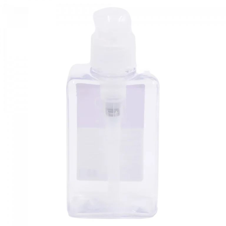 MUMUSO Pumpflasche 150 ml transparent – nachfüllbare Kosmetikflasche für Lotion, Shampoo oder Duschgel, vielseitig verwendbar.