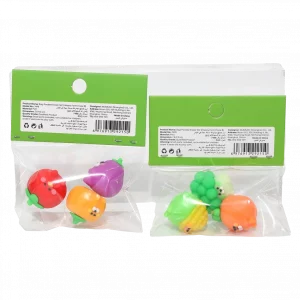 MUMUSO Radiergummi-Set mit Gemüseform (Mehrfarbig) – lustige Radiergummis für Kinder im Gemüse-Look für die Schule.