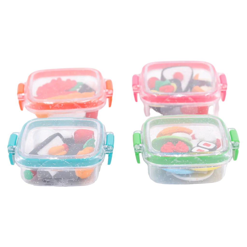 mumuso_radiergummi-set_tpr_sushi_mehrfarbig_2.webp MUMUSO Radiergummi Set aus TPR mit Sushi-Form – kreatives Schulbedarf Radierer für Kinder, farbenfroh und detailreich.