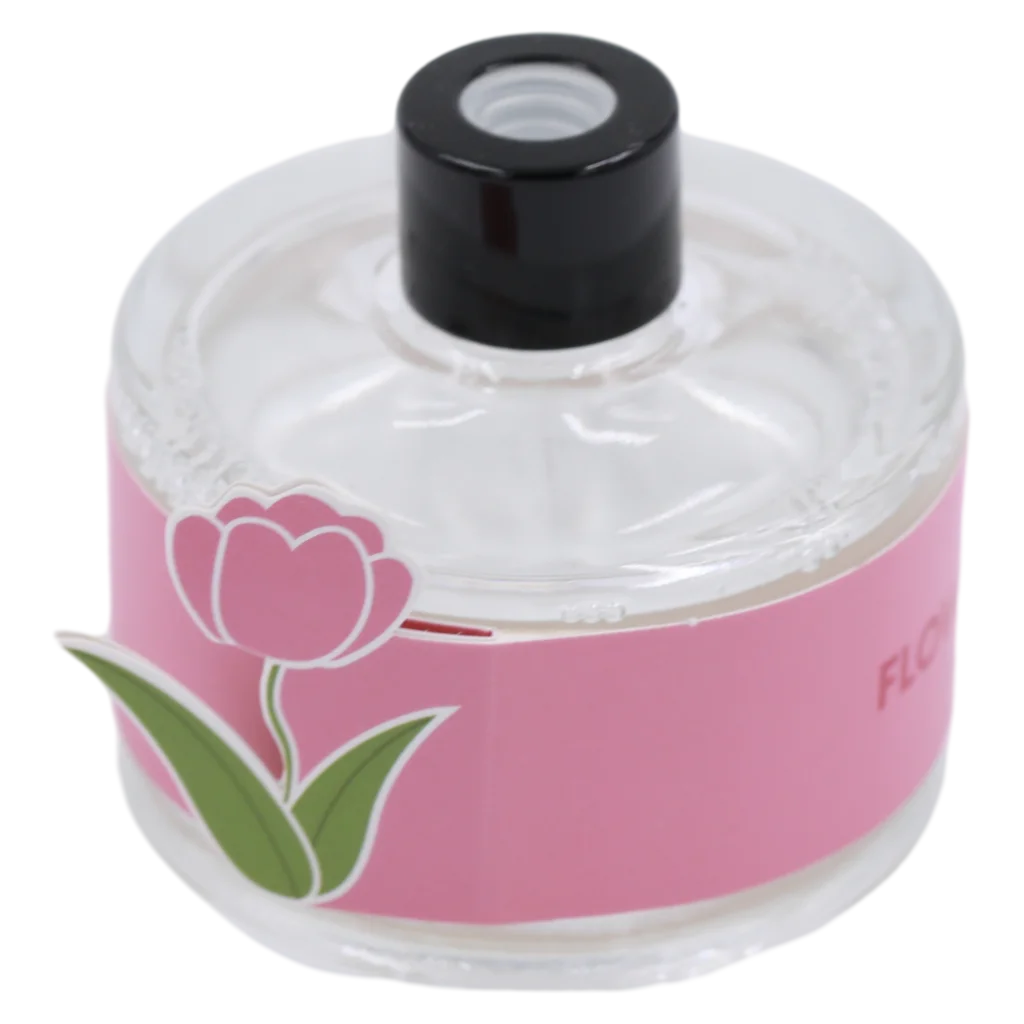 mumuso_raumduft_diffuser_flower-field_blueten-print_65ml_pink.webp MUMUSO Raumduft Diffuser Flower Field mit Blüten-Print, 65 ml (Pink) – Duft Diffuser für Zuhause mit floralem Print.