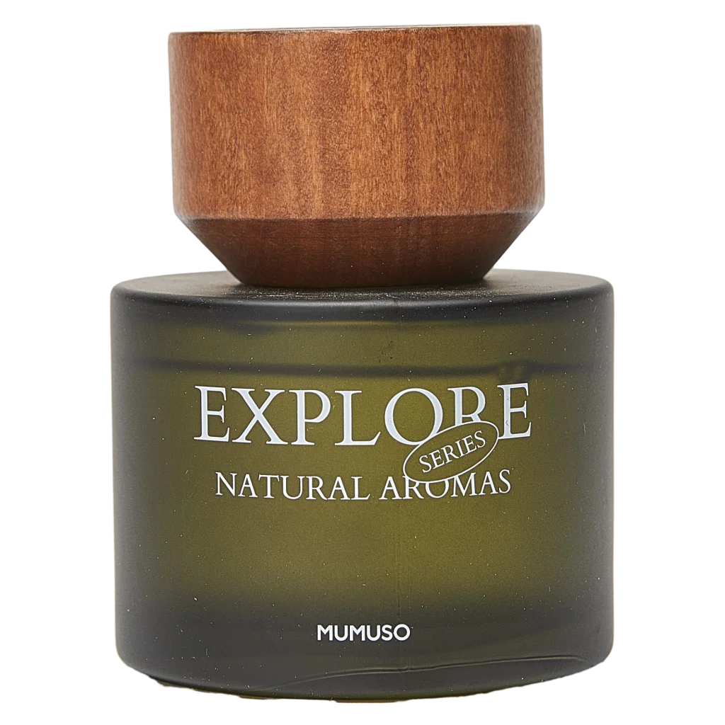 MUMUSO Raumduft Diffusor aus Glas, 100 ml (dunkelgrün) – eleganter Duftdiffusor für Wohnzimmer, dekorativ und natürlich.