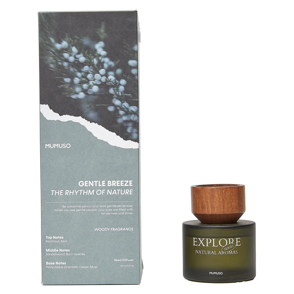 mumuso_raumduft_diffusor_holzstaebchen_glas_100ml_dunkelgruen_2.webp MUMUSO Raumduft Diffusor aus Glas, 100 ml (dunkelgrün) – eleganter Duftdiffusor für Wohnzimmer, dekorativ und natürlich.