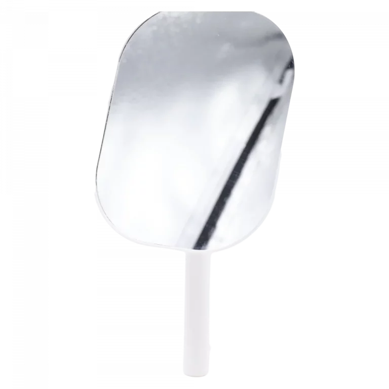 MUMUSO Tischspiegel rechteckig aus PP und Glas, mit Ablageschale in Weiß – praktisches Wohnaccessoire für Badezimmer.