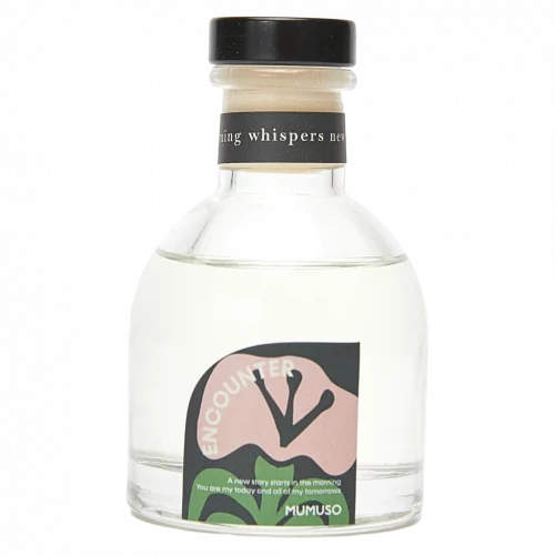 MUMUSO Reed Diffuser aus Glas, 75 ml (Pink) mit Frühlingsblumen – angenehmer Raumduft für Wohnzimmer oder Schlafzimmer.