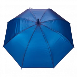 MUMUSO klassischer Regenschirm mit J-Griff in Blau – Regenschirm für Damen und Herren, groß und alltagstauglich.