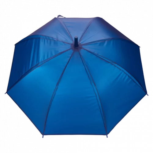 MUMUSO klassischer Regenschirm mit J-Griff in Blau – Regenschirm für Damen und Herren, groß und alltagstauglich.