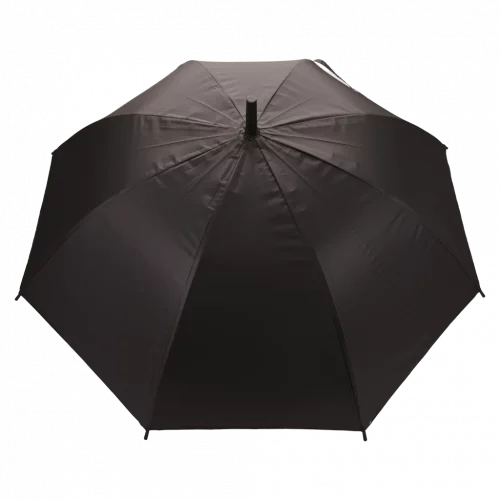 MUMUSO klassischer Regenschirm mit J-Griff in Blau – Regenschirm für Damen und Herren, groß und alltagstauglich.