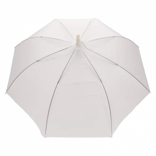 MUMUSO klassischer Regenschirm mit J-Griff in Blau – Regenschirm für Damen und Herren, groß und alltagstauglich.