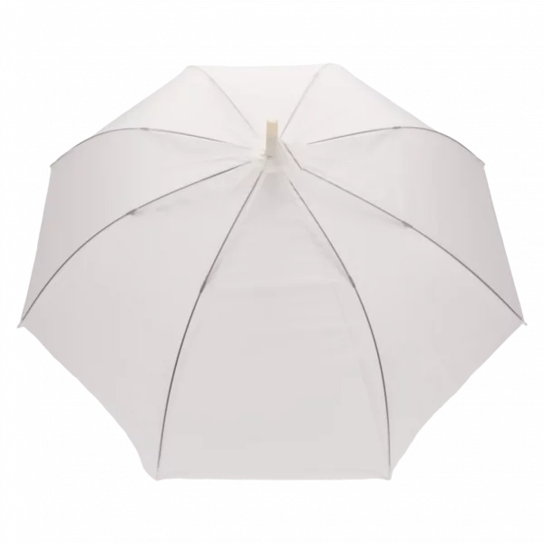 MUMUSO klassischer Regenschirm mit J-Griff in Blau – Regenschirm für Damen und Herren, groß und alltagstauglich.