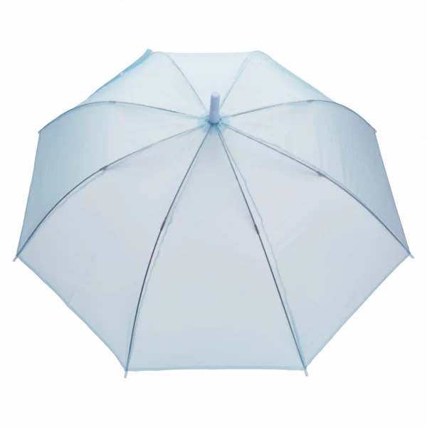MUMUSO klassischer Regenschirm mit J-Griff in Blau – Regenschirm für Damen und Herren, groß und alltagstauglich.