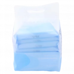 MUMUSO Reinigungstücher für Erwachsene, sanfte Hautpflege, 8×10 Stück, Vliesstoff, blau – praktische Pflegetücher.