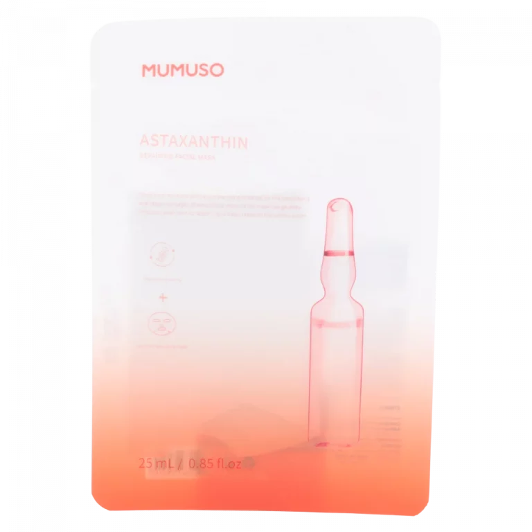 MUMUSO Repairing Facial Mask mit Astaxanthin, 25 ml – Gesichtsmaske für intensive Feuchtigkeitspflege und Regeneration.