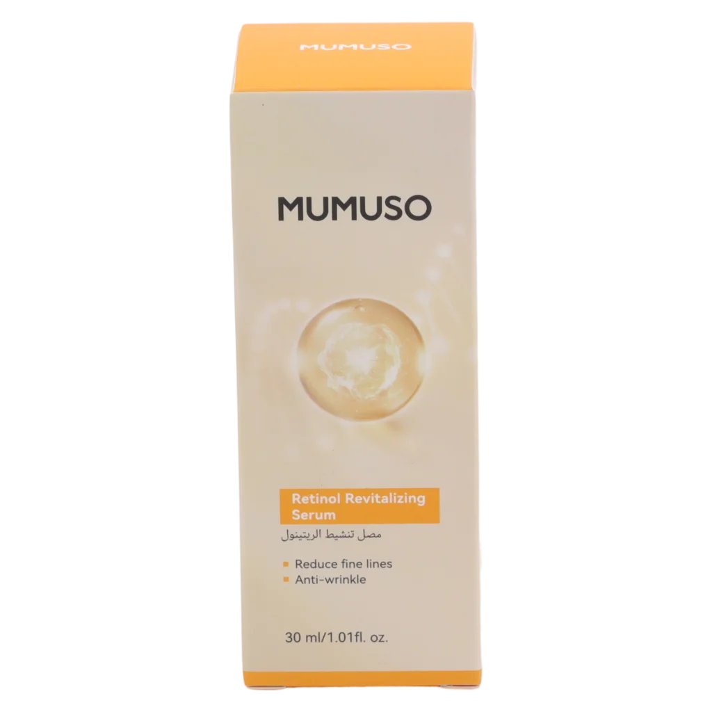 mumuso_retinol_revitalizing_serum_gesicht_30ml_farblos_2.webp MUMUSO Retinol Serum für Gesicht, 30 ml – revitalisierendes Gesichtspflege Serum mit feuchtigkeitsspendendem Retinol.