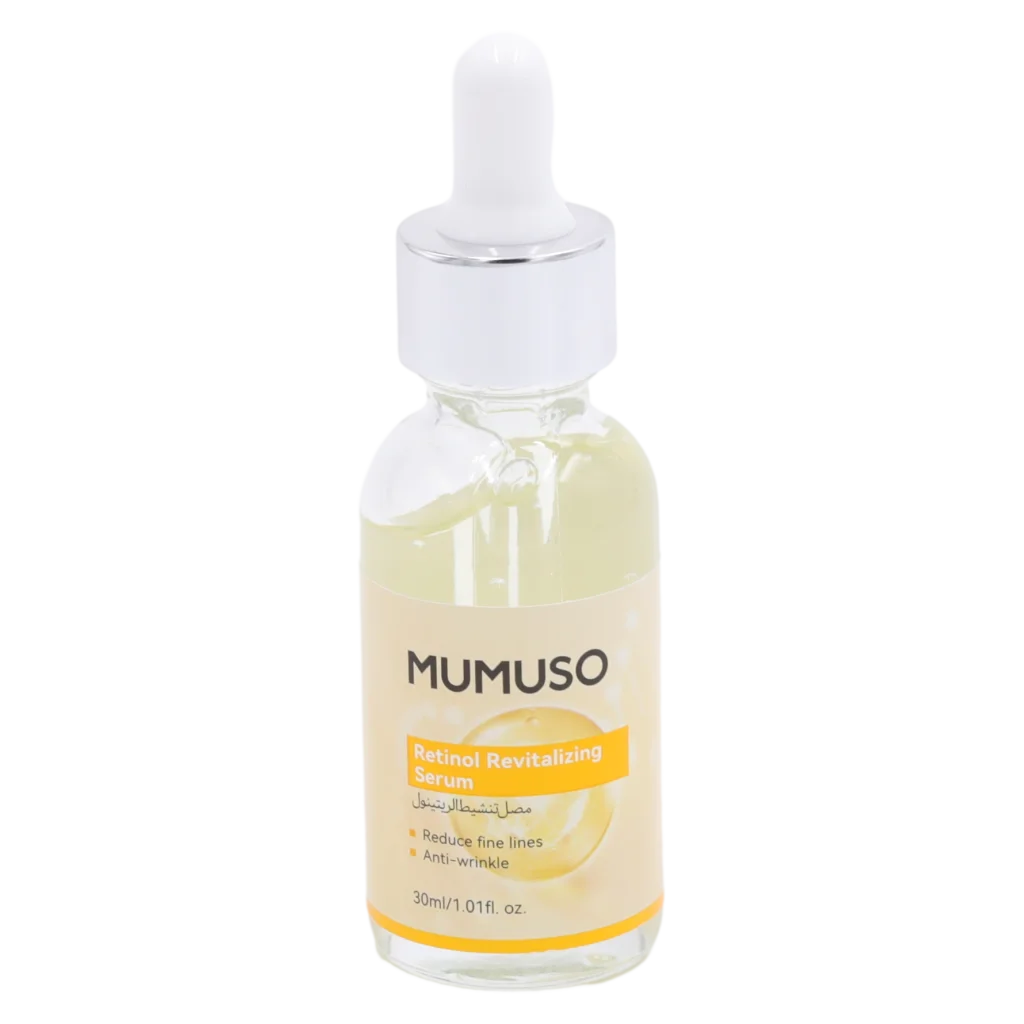 mumuso_retinol_revitalizing_serum_gesicht_30ml_farblos_3.webp MUMUSO Retinol Serum für Gesicht, 30 ml – revitalisierendes Gesichtspflege Serum mit feuchtigkeitsspendendem Retinol.