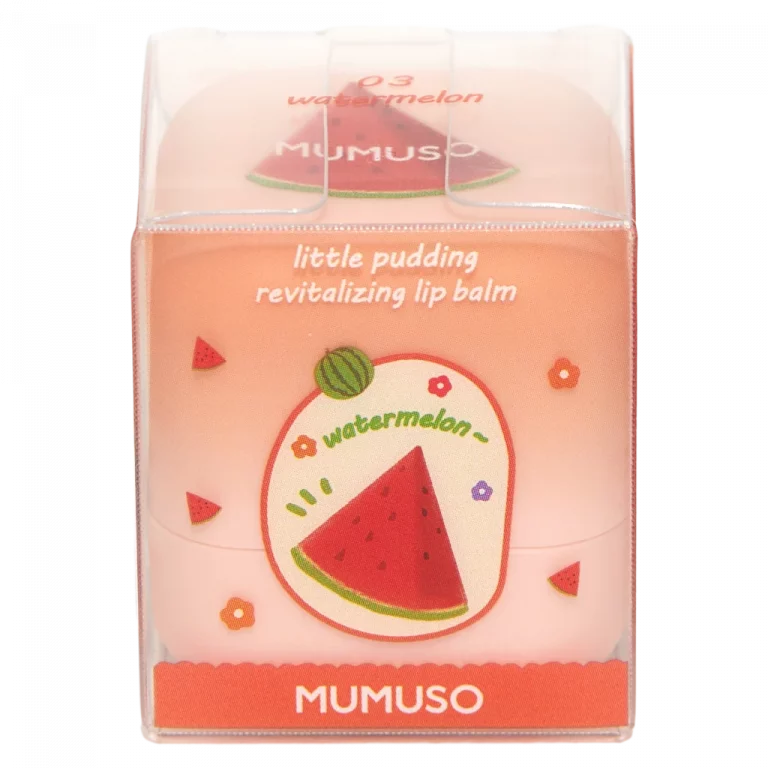 MUMUSO Lippenbalsam mit Wassermelonenprint, 6 g (Pink) – pflegender Lippenbalsam für die tägliche Lippenpflege.