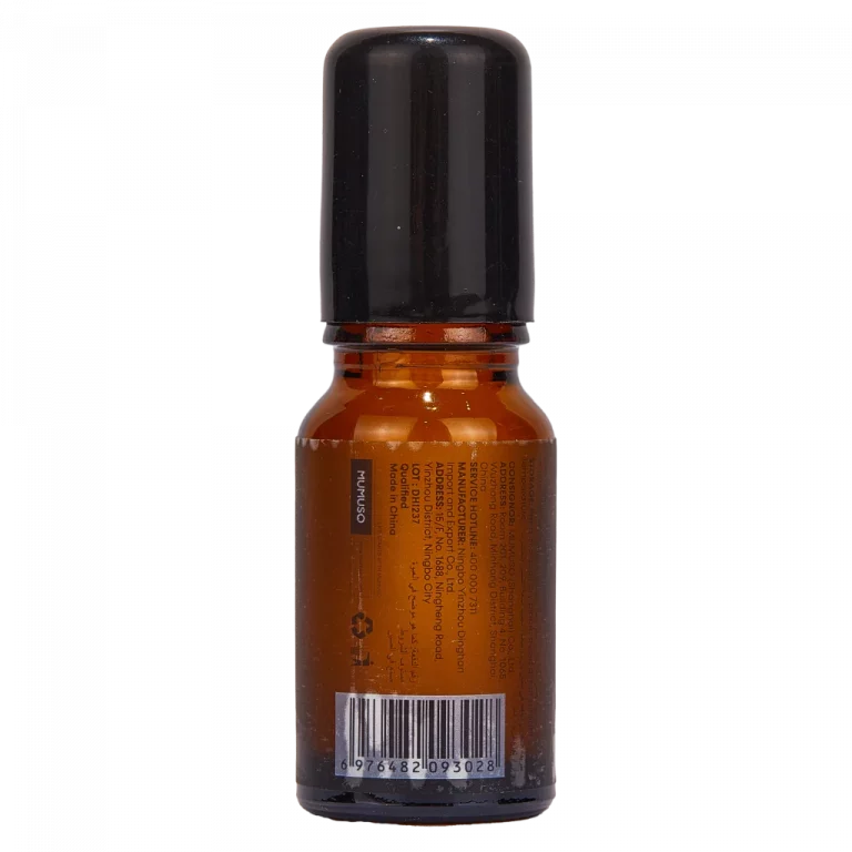MUMUSO Roll-On-Flasche 10 ml, braun – praktische Kosmetikflasche für unterwegs, passend für ätherische Öle.