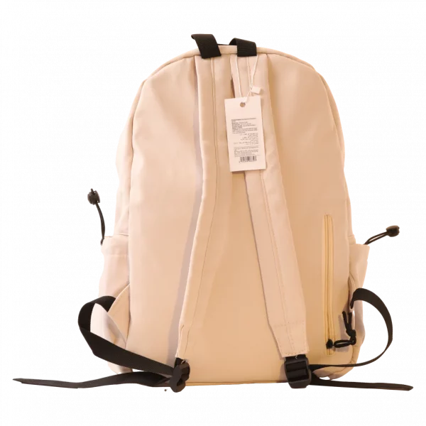 MUMUSO Rucksack aus Nylonstoff, leicht und geräumig, apricot – perfekter Rucksack für Schule oder Uni.