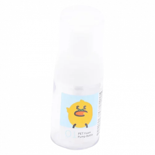 MUMUSO Schaum-Pumpflasche aus PET, 30 ml mit Ente in Transparent – praktische Pumpflasche für Shampoo oder Gesichtsreiniger.