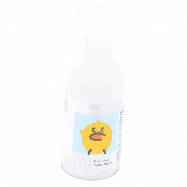 MUMUSO Schaum-Pumpflasche aus PET, 30 ml mit Ente in Transparent – praktische Pumpflasche für Shampoo oder Gesichtsreiniger.