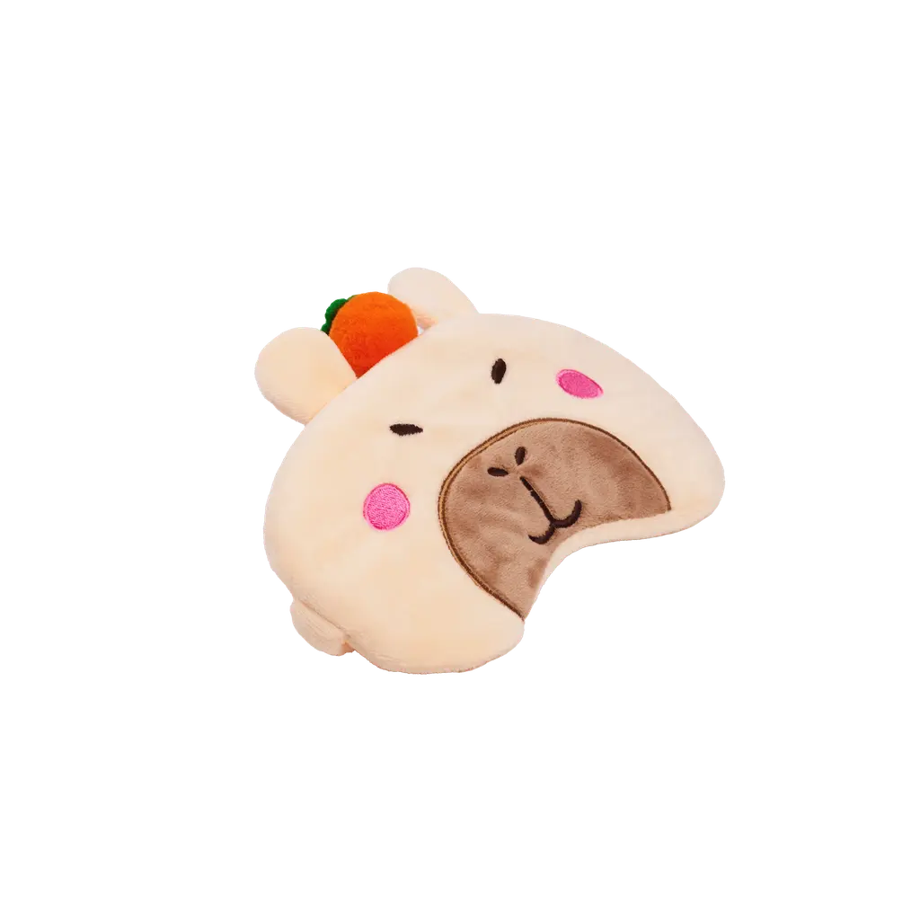 mumuso_schlafmaske_polyester_beige_capybara_3.webp MUMUSO Schlafmaske aus Polyester mit Capybara, beige – weiche Schlafmaske mit Lichtschutz für Erwachsene.