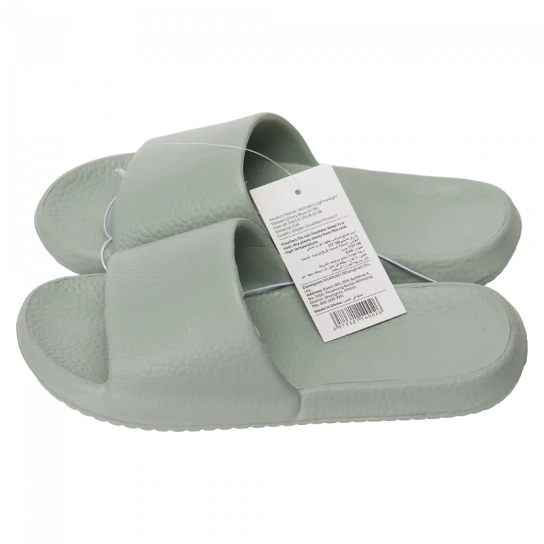 MUMUSO Slipper Damen aus EVA, Größe 39-40 (Hazy Blue) – leichte Badeslipper für Frauen, optimal für Bad und Freizeit.