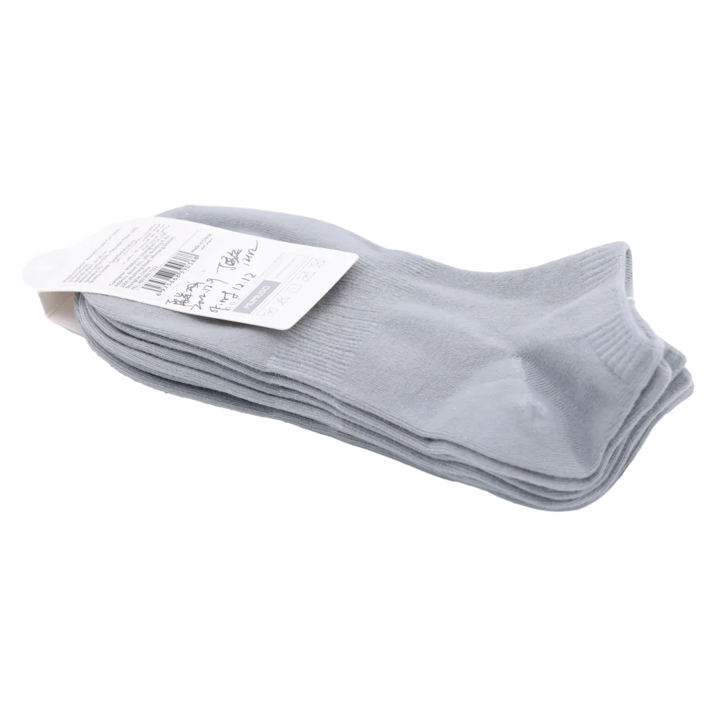 mumuso_sneakersocken_damen_baumwollmischung_3er-pack_grau.webp MUMUSO Sneakersocken Damen aus Baumwollmischung, 3er-Pack (Grau) – atmungsaktive kurze Socken für Frauen.