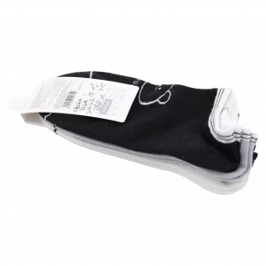 MUMUSO Sneakersocken Damen aus Baumwolle im 3er-Pack (Schwarz) mit Bär, bequeme Socken für den Alltag.