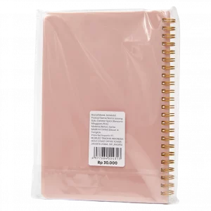MUMUSO Spiral-Notizbuch mit Wochenplan, A5 (rosa) – praktischer Wochenplaner für Büro und Schule im rosa Einband.