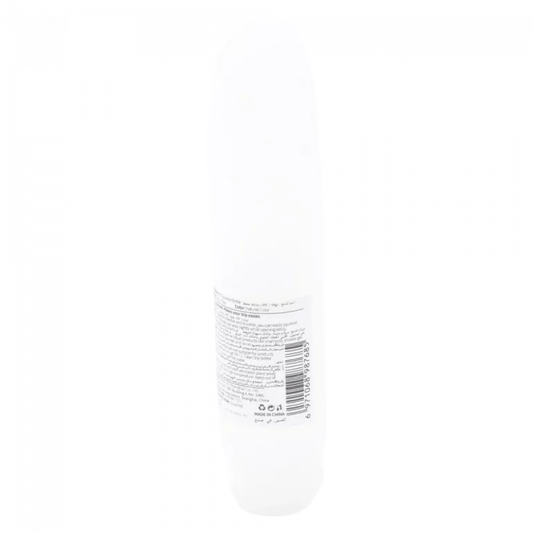 MUMUSO Squeezeflasche nachfüllbar, 50 g transparent – praktische Kosmetikflasche für Shampoo oder Duschgel im Reiseformat.