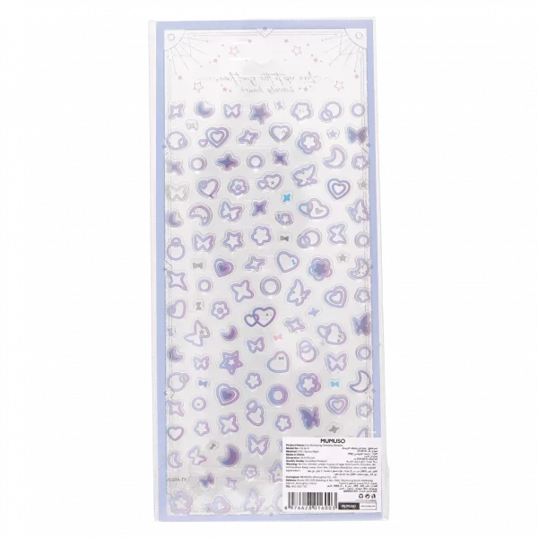 MUMUSO Sticker-Set mit Foil-Stickern, 14,8 g, rosafarbene dekorative Sticker für Notizbücher und Karten.