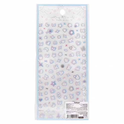 MUMUSO Sticker-Set mit Foil-Stickern, 14,8 g, rosafarbene dekorative Sticker für Notizbücher und Karten.