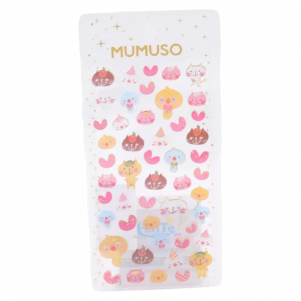 MUMUSO Sticker aus Epoxidharz mit Tier-Sticker, glänzend und mehrfarbig – ideal zum Basteln in Schule und Alltag.