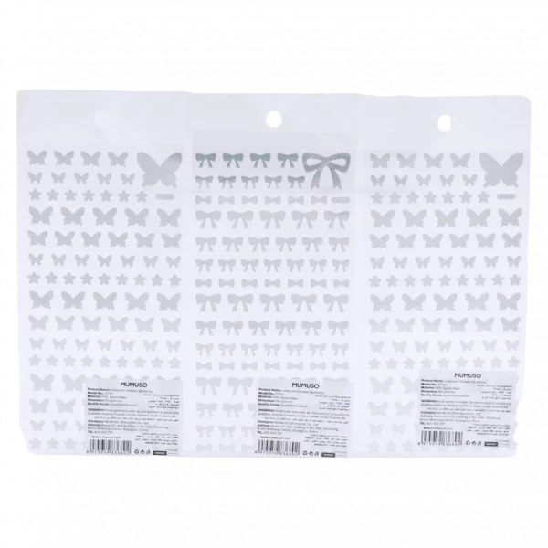 MUMUSO Sticker mit Schmetterling, irideszierend aus PVC und Epoxidharz – Schmetterlingssticker zum Basteln und Dekorieren.