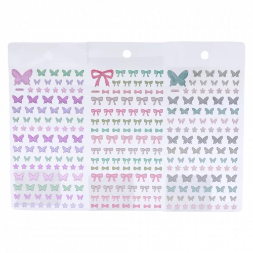 MUMUSO Sticker mit Schmetterling, irideszierend aus PVC und Epoxidharz – Schmetterlingssticker zum Basteln und Dekorieren.