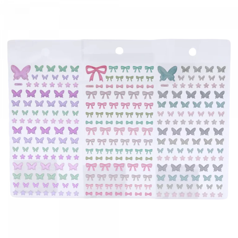 MUMUSO Sticker mit Schmetterling, irideszierend aus PVC und Epoxidharz – Schmetterlingssticker zum Basteln und Dekorieren.