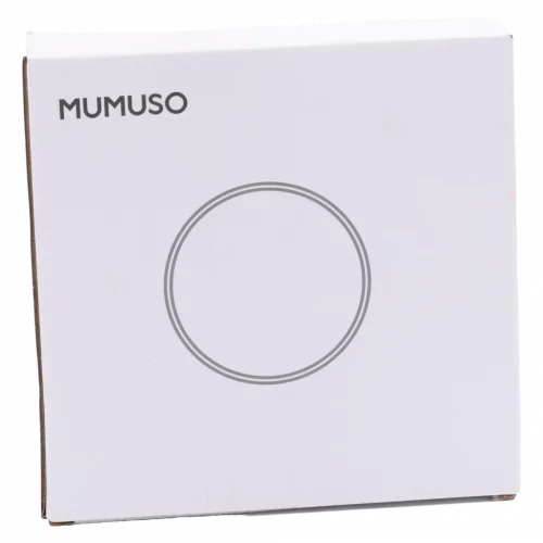 MUMUSO Tischspiegel rund aus Eisen und Glas (Weiß) – praktischer Kosmetikspiegel für Make-up und Styling zuhause.